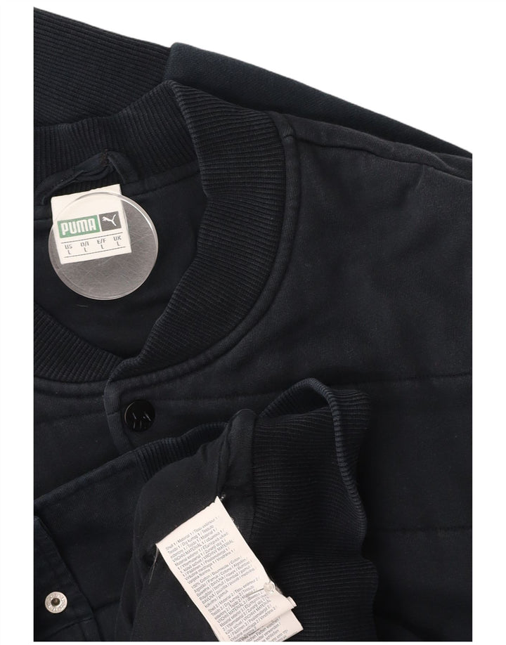 PUMA Chaqueta bomber para hombre Reino Unido 40 Grande Azul marino Algodón