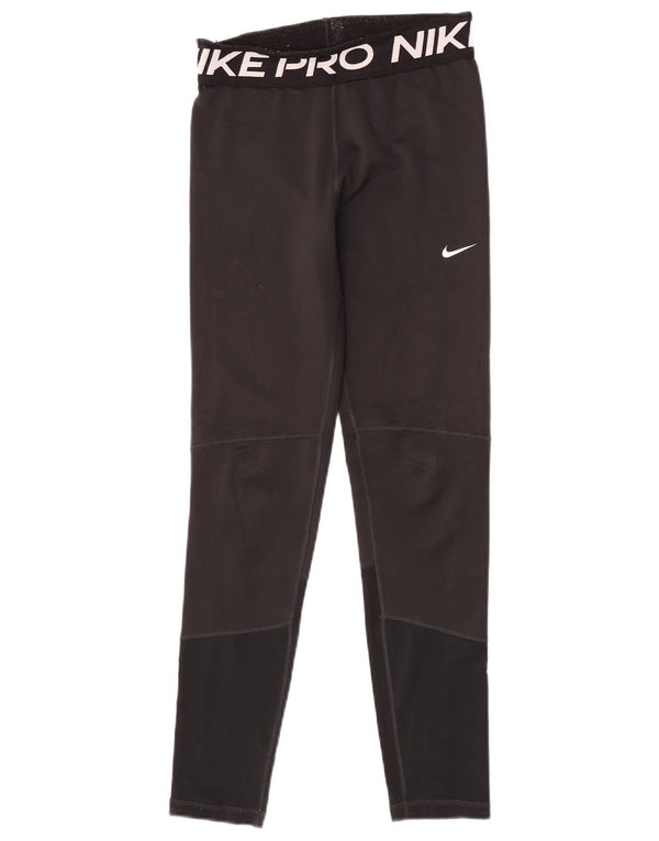 Nike Leggings Dri Fit Graphic para niñas 13-14 años XL Negro Poliéster