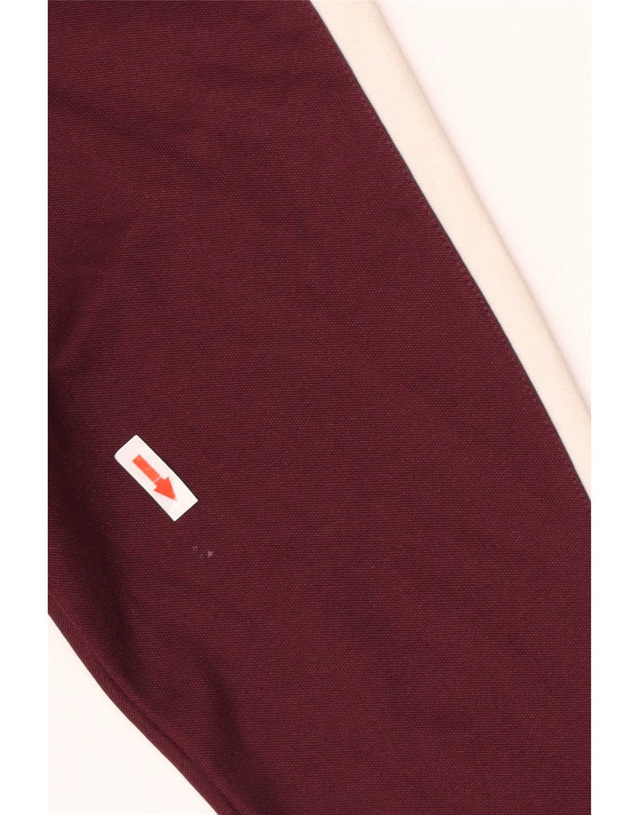 Fred Perry Chaqueta de chándal para niños 9-10 años Bloque de color granate mediano