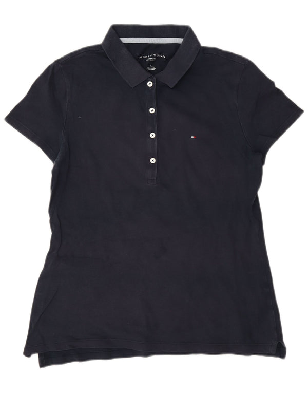 Tommy Hilfiger Polo de ajuste clásico para mujer UK 44 Azul marino mediano