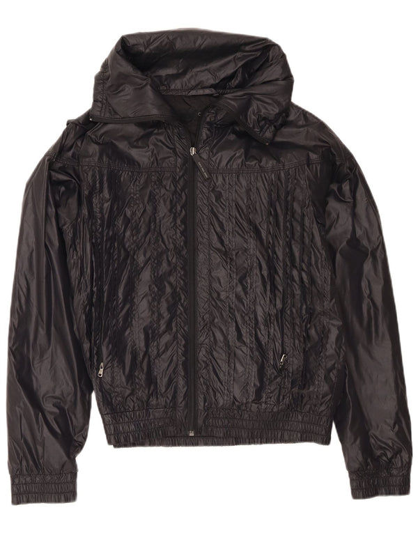 Calvin Klein Chaqueta Bomber para Mujer UK 6 XS Nylon Negro