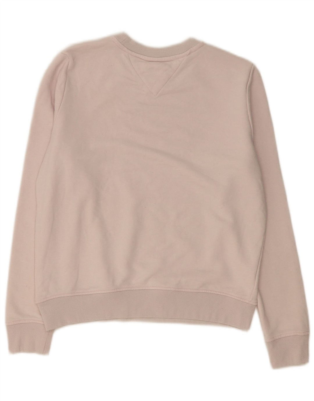 Tommy Hilfiger Sudadera de gran tamaño con estampado gráfico para mujer UK 10 Small Pink