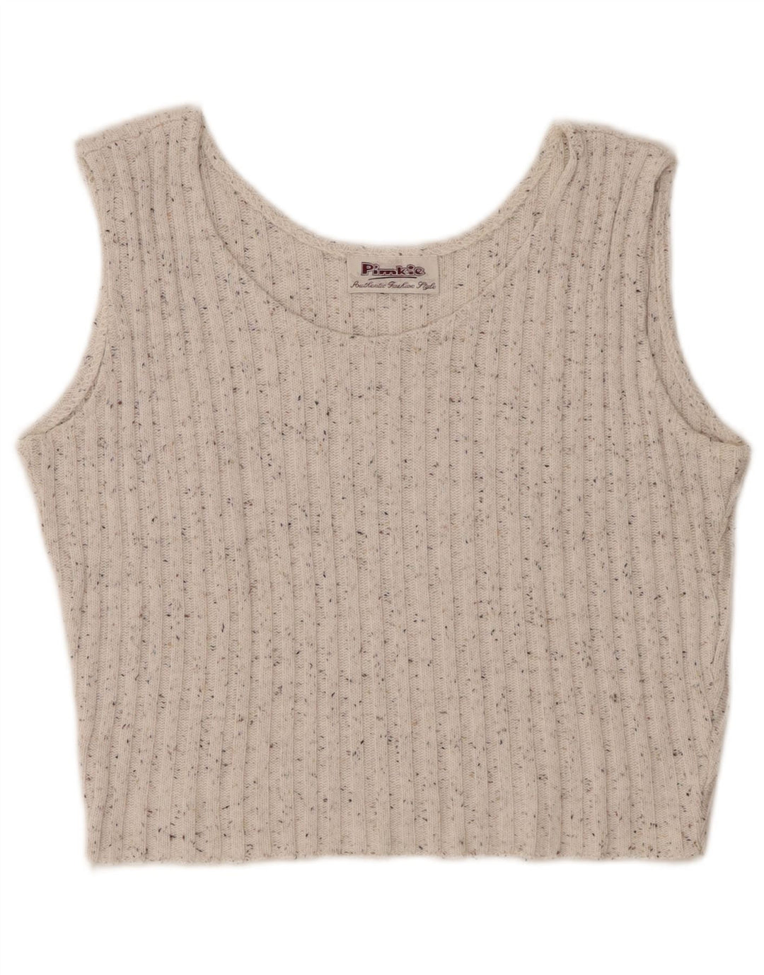 PIMKIE Camiseta sin mangas para mujer, talla 40, talla mediana, color blanco roto