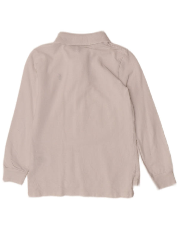 Polo Ralph Lauren Polo de manga larga para niño de 6 a 7 años, color blanco