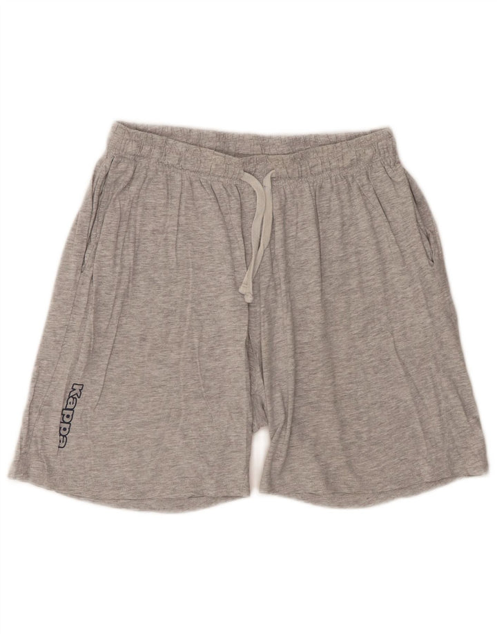 Kappa Mens Graphic Sport Shorts Grande Gris