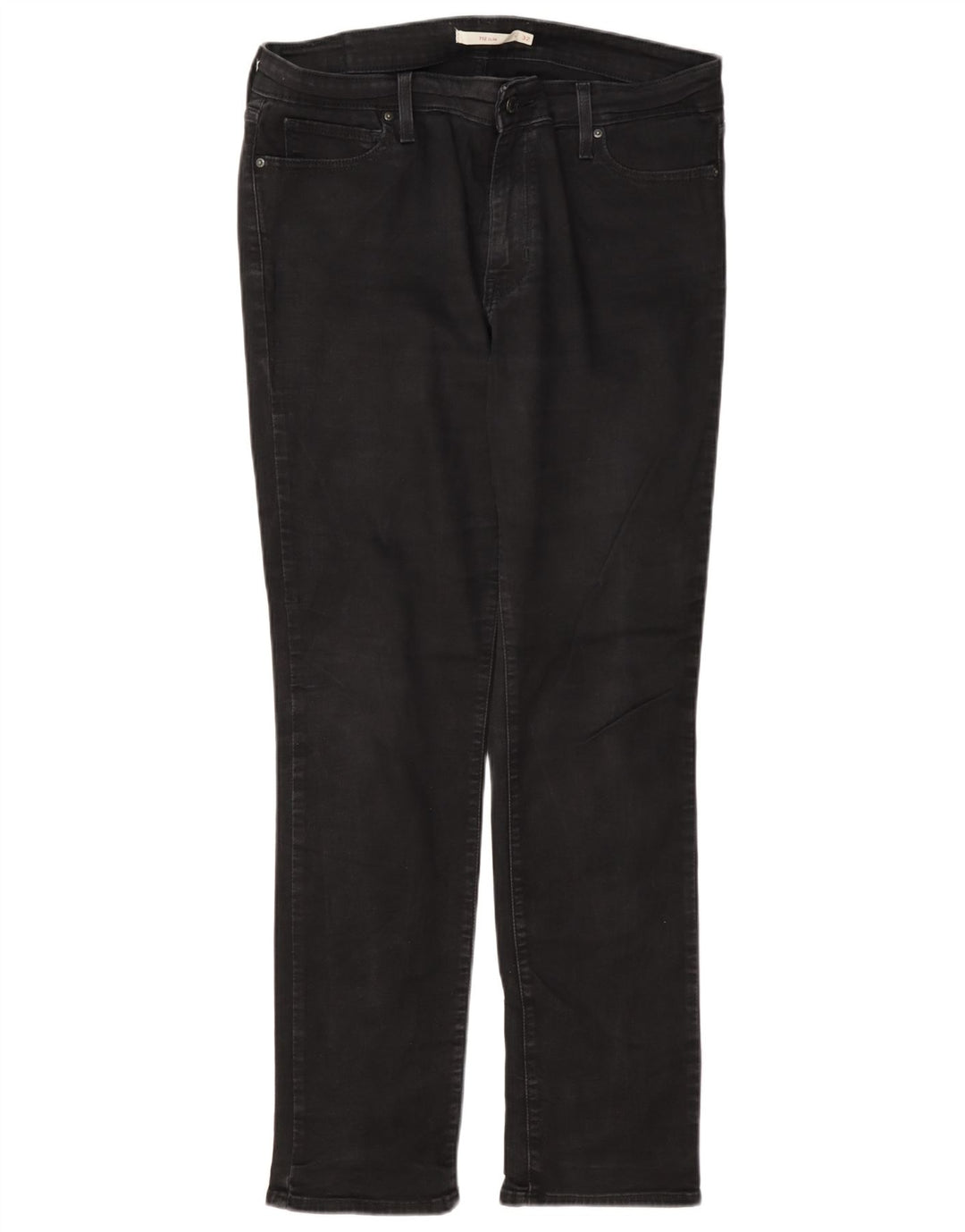 Levi's Mujer 712 Slim Jeans W32 L32 Algodón Negro