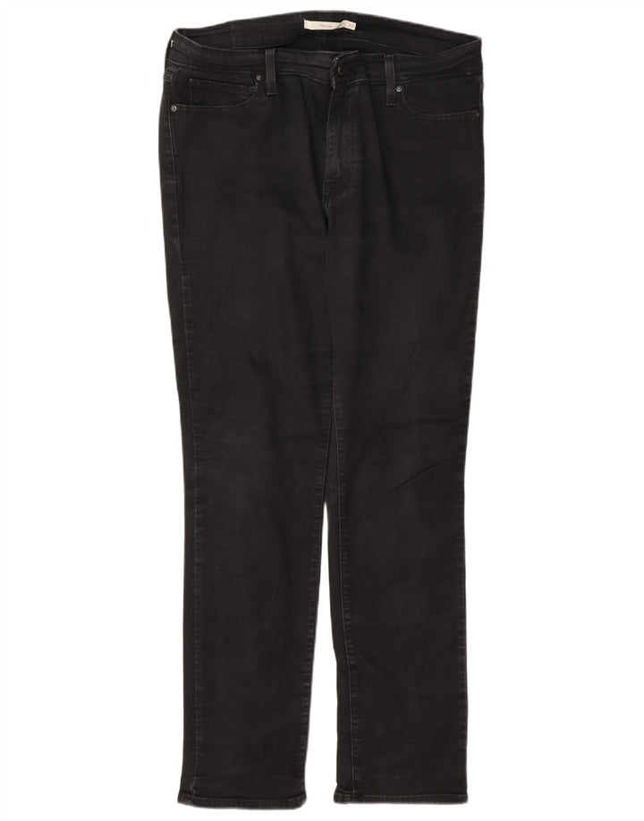 Levi's Mujer 712 Slim Jeans W32 L32 Algodón Negro