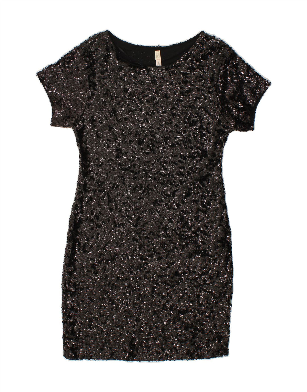 VINTAGE Womens Sheath Dress UK 12 Medium Black Polyester Vintage Vintage and Second-Hand Vintage from Messina Hembry 