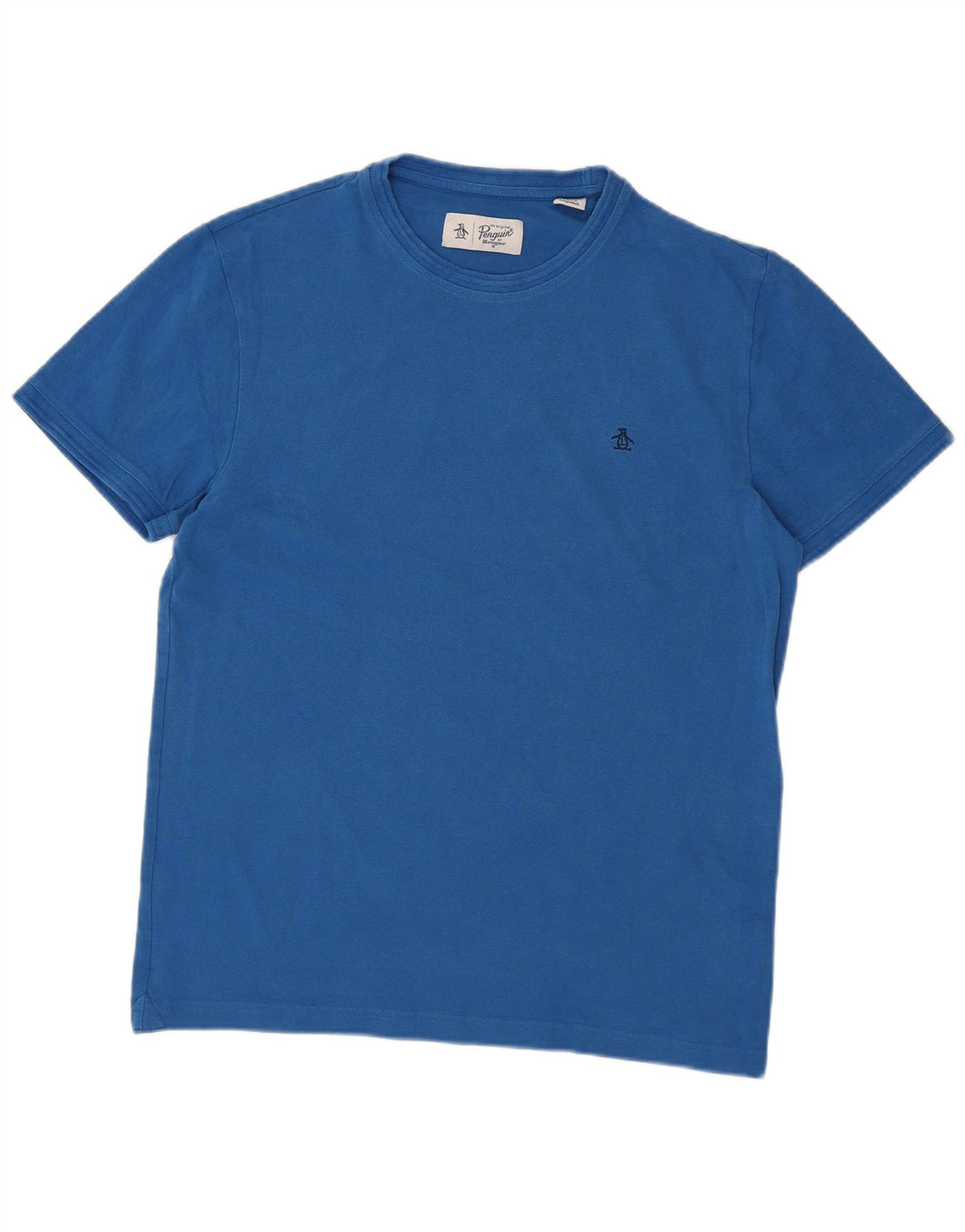 Camiseta Penguin Hombre Top XL Algodón Azul
