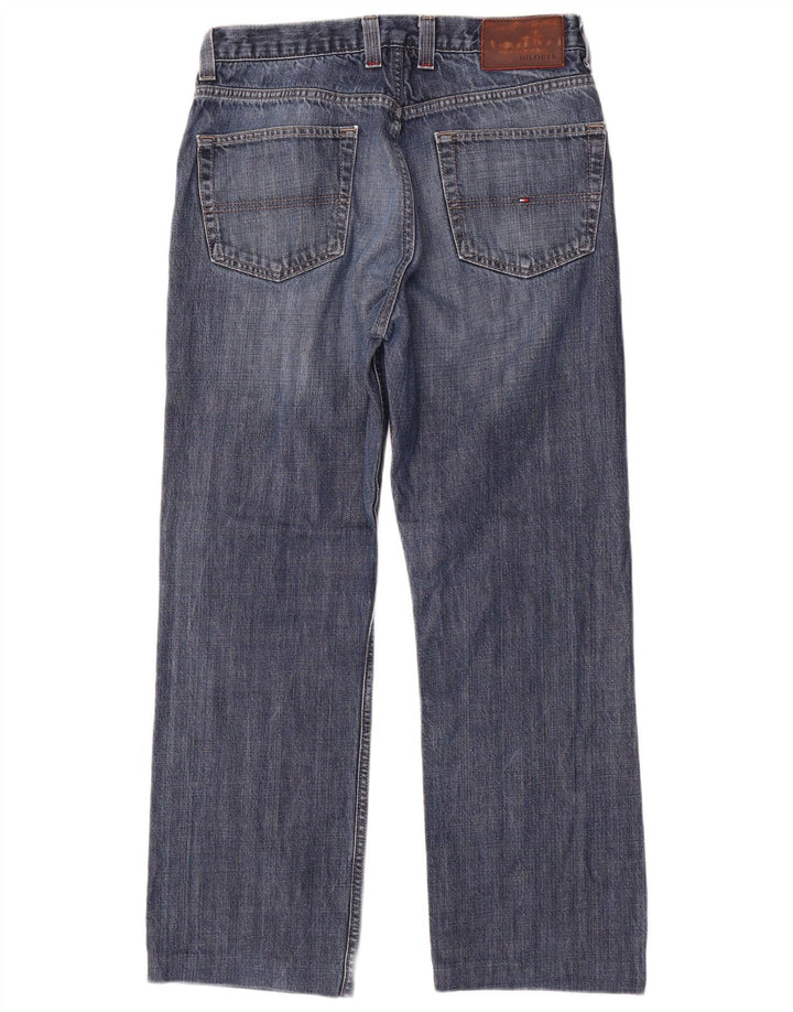 TOMMY HILFIGER Vaqueros rectos para hombre W32 L29 Algodón azul marino