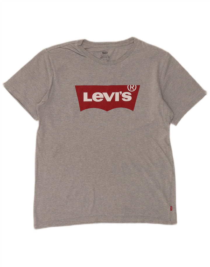 Levi's Camiseta gráfica para hombre Top Small Grey
