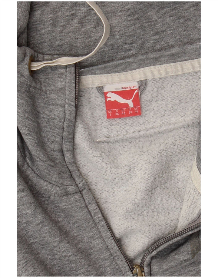 PUMA Chaqueta de chándal para mujer UK 10 Small Grey Moteado