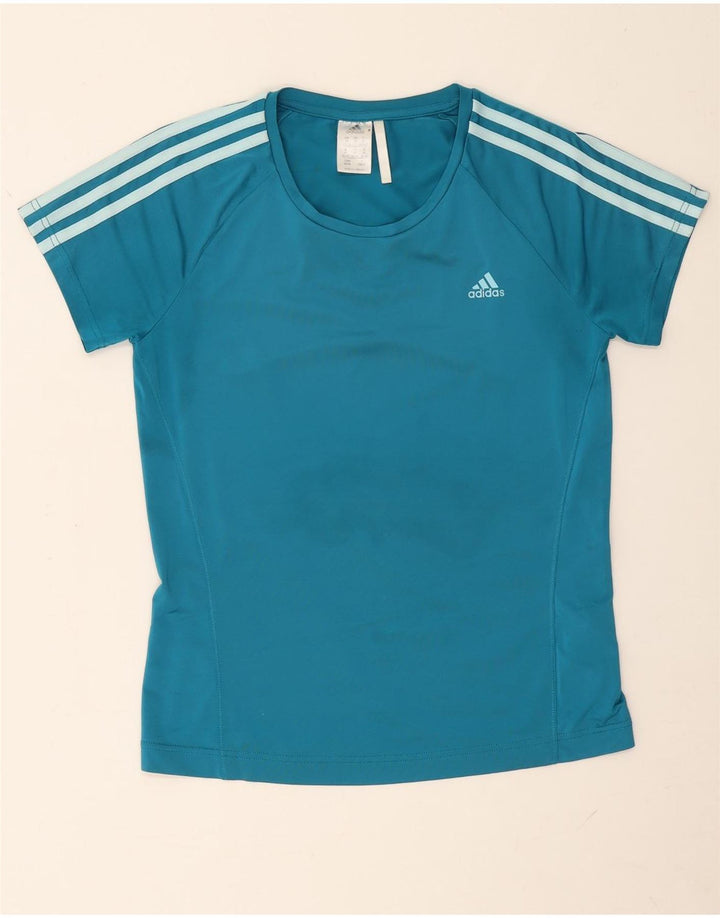 Adidas Camiseta Mujer Top UK 12/14 Azul Medio Poliéster