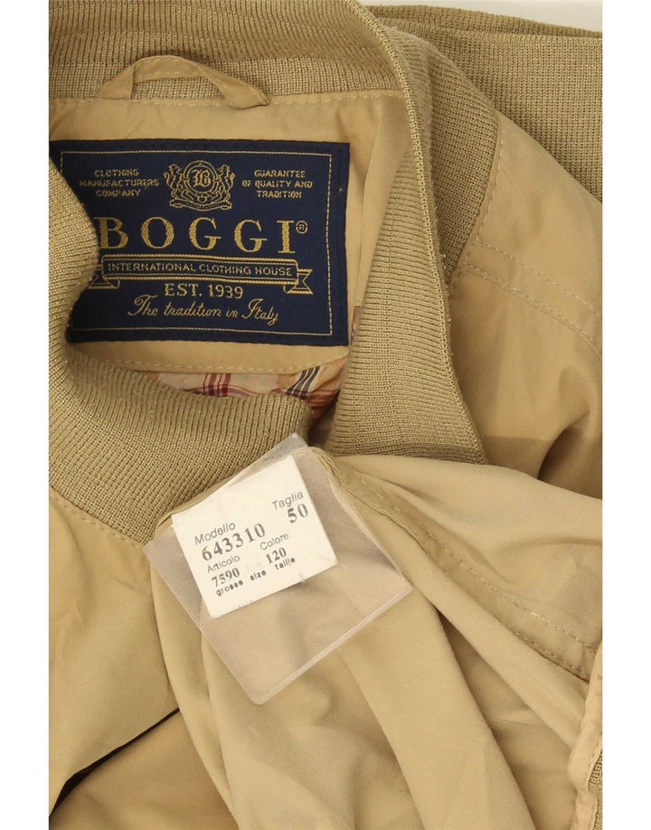 Boggi Chaqueta bomber para hombre IT 50 Large Caqui Poliéster