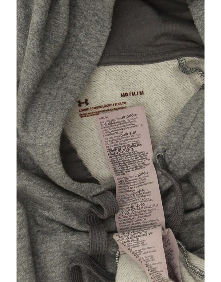 Under Armour Jersey con capucha de algodón moteado en gris medio para hombre