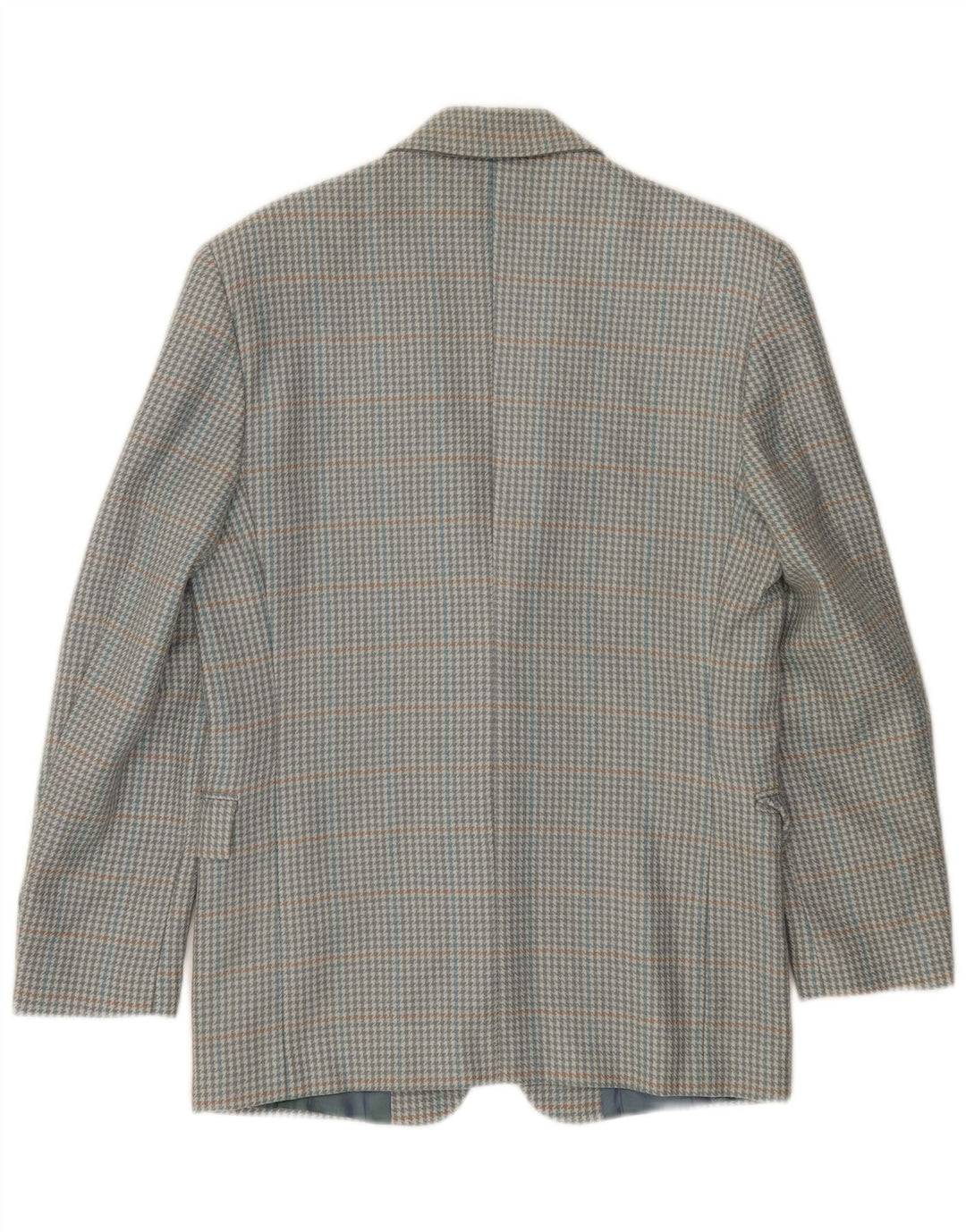 VINTAGE Chaqueta Blazer de 2 botones para hombre IT 46 Lana nueva de pata de gallo gris pequeña