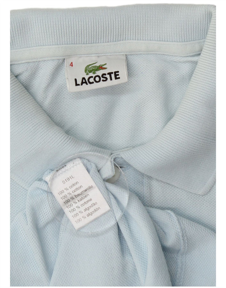 Polo Lacoste para hombre talla 4 algodón azul medio