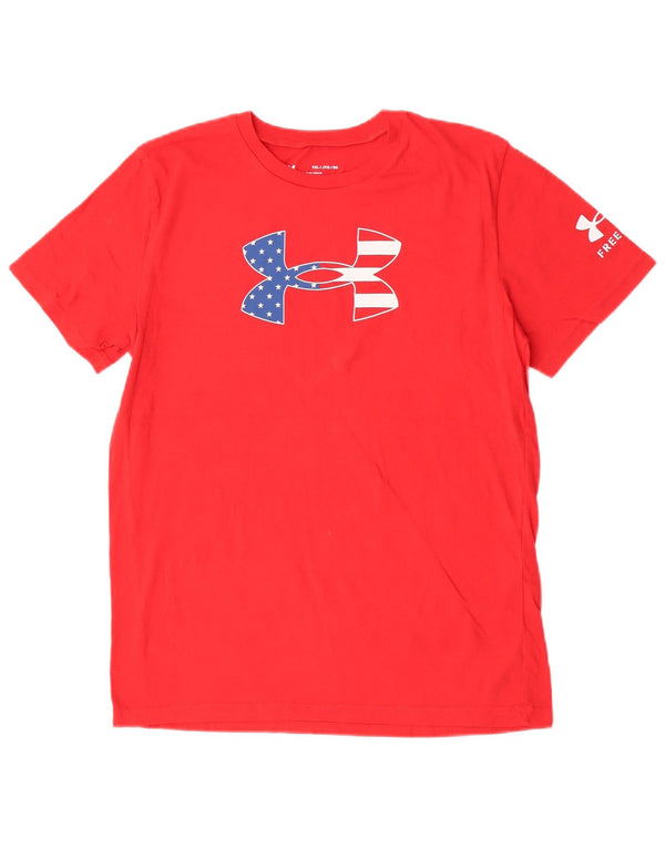 Under Armour Camiseta gráfica para niño 13-14 años XL Algodón rojo