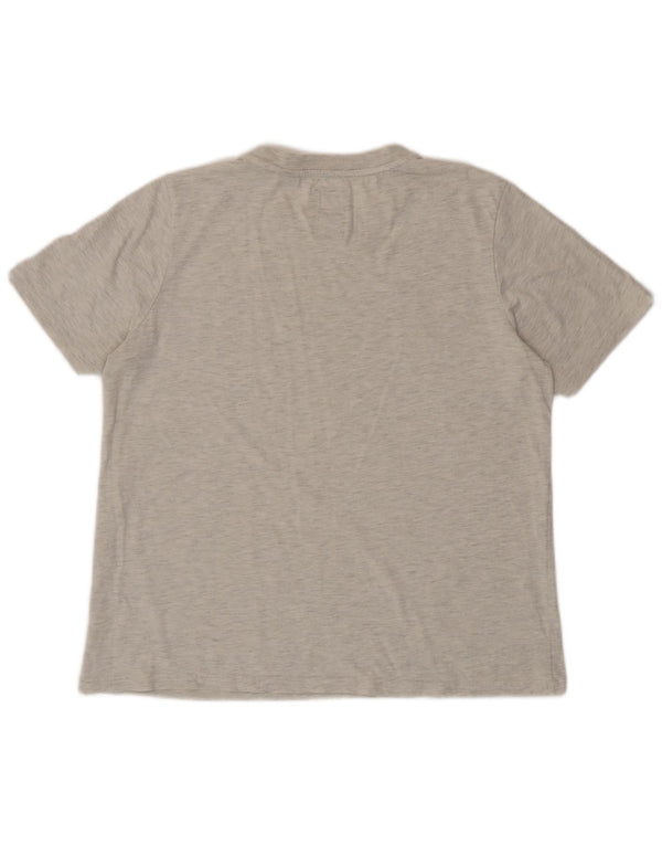 Superdry Camiseta Gráfica para Mujer Top UK 44 Grande Gris
