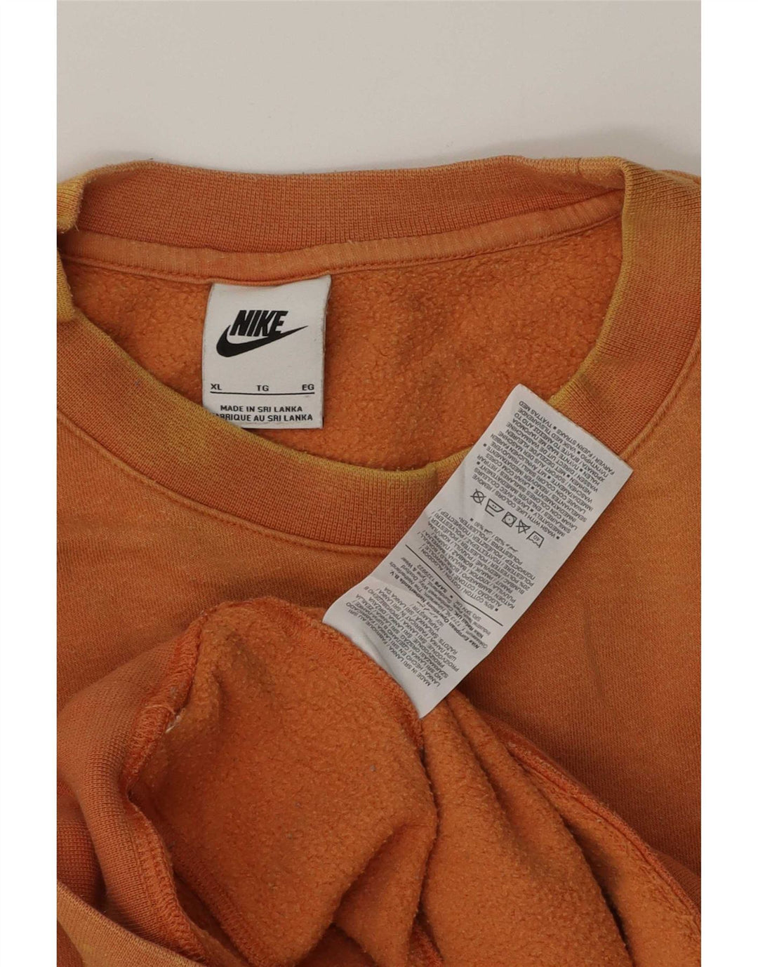 Sudadera Nike Hombre Jumper XL Naranja Algodón