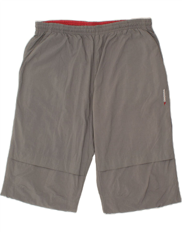DIADORA Mens Tracksuit Trousers IT 46 2XL Grey Polyamide Vintage Diadora and Second-Hand Diadora from Messina Hembry 