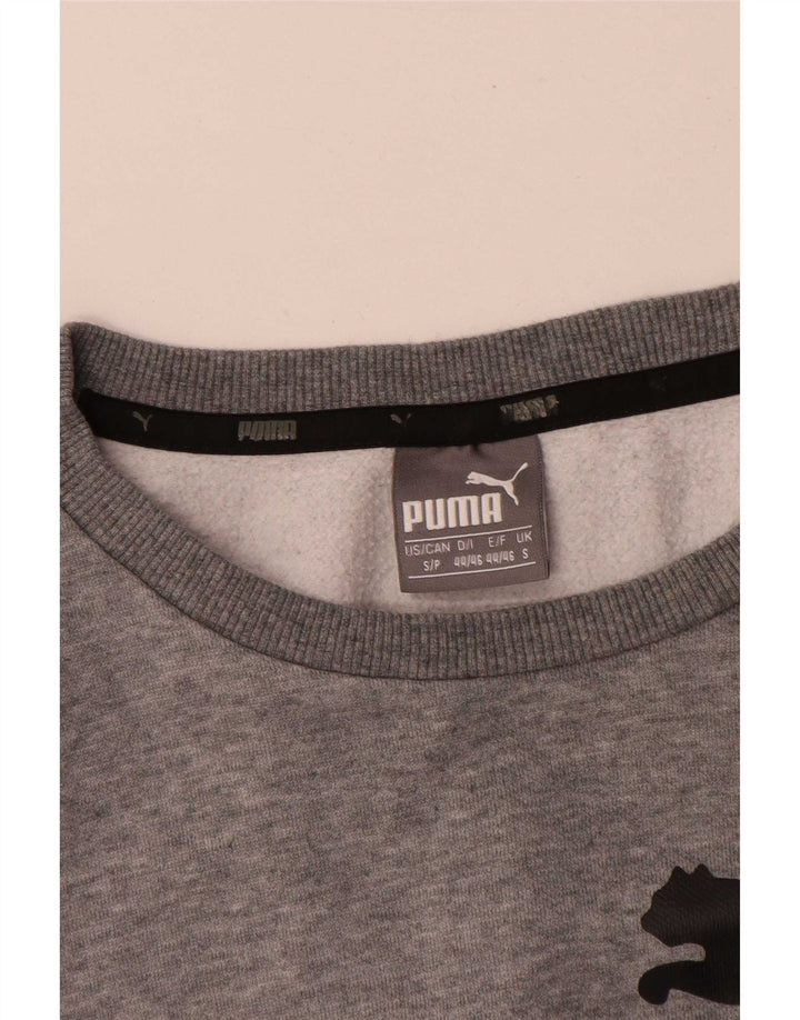 Puma Sudadera Gráfica para Hombre Jersey Pequeño Gris