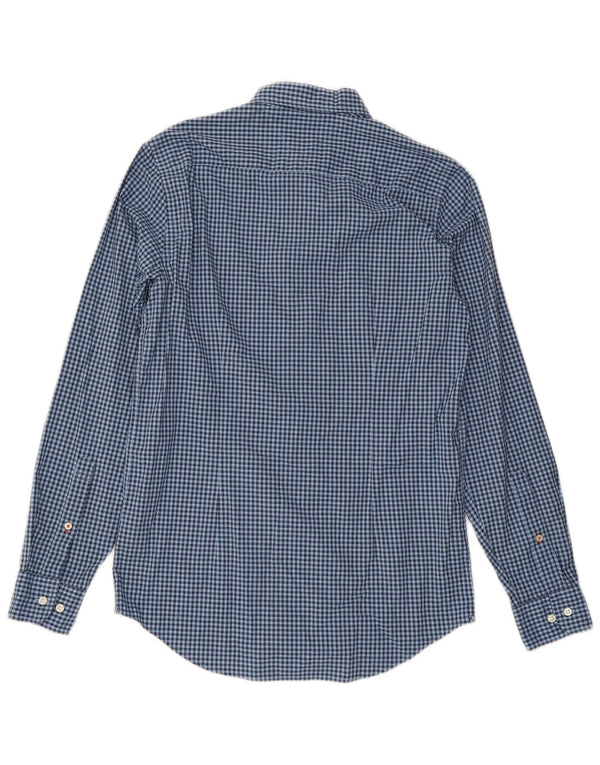 Tommy Hilfiger Camisa Slim Fit De Algodón A Cuadros Azul Medio