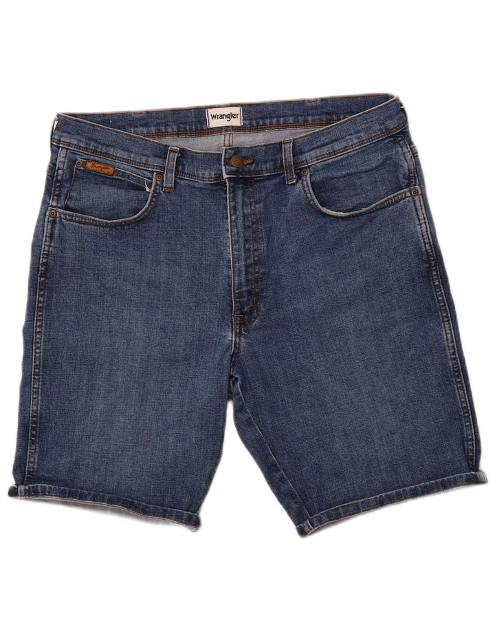 WRANGLER Mens Denim Shorts W36 Large  Blue Cotton