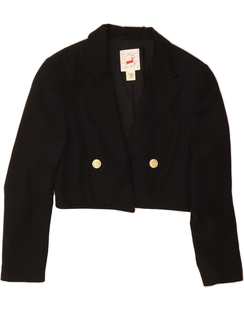 MONDI Womens Bolero Jacket EU 38 Medium Black Polyester Vintage Mondi and Second-Hand Mondi from Messina Hembry 