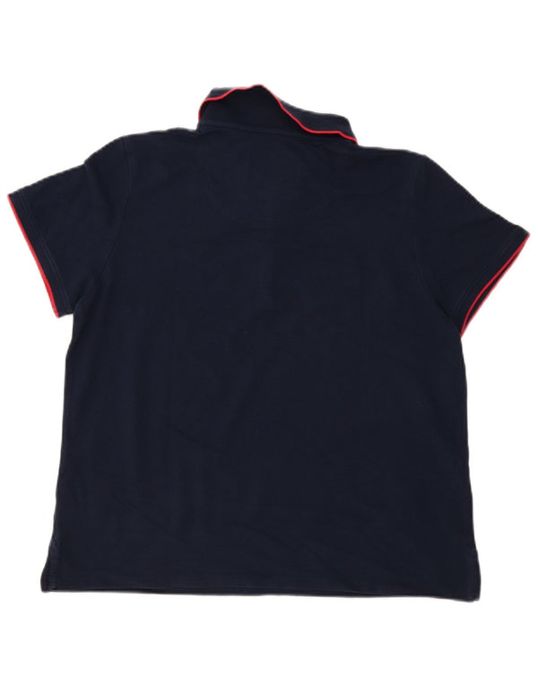 Crew Clothing Polo para mujer UK 40 Grande Algodón azul marino