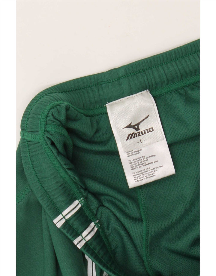 Mizuno Mens Graphic Sport Shorts Grande Poliéster Verde