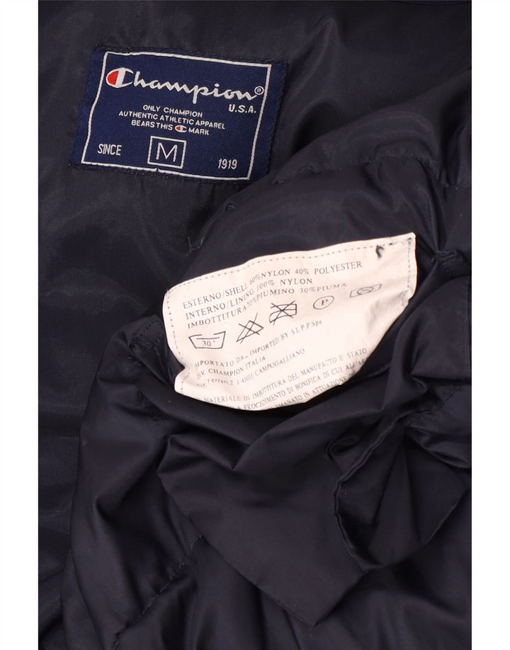 CHAMPION Chaqueta acolchada con capucha para hombre UK 38 Medium Azul marino Nylon