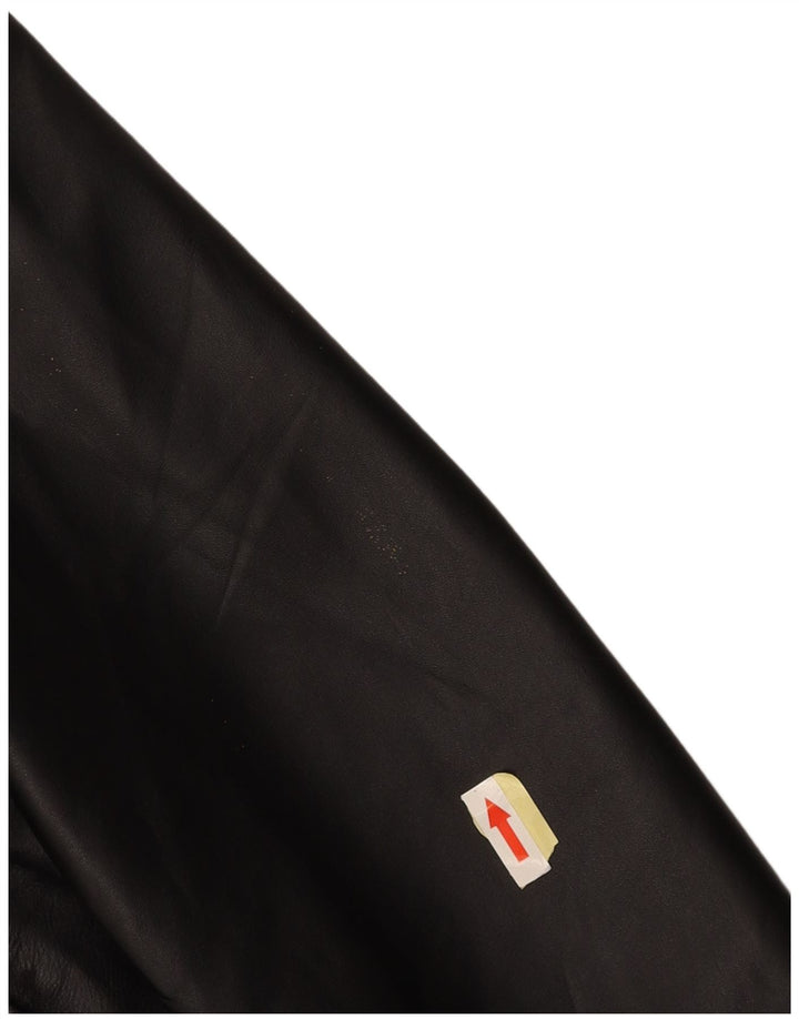 VINTAGE Chaqueta de cuero para hombre IT 50 Cuero negro grande