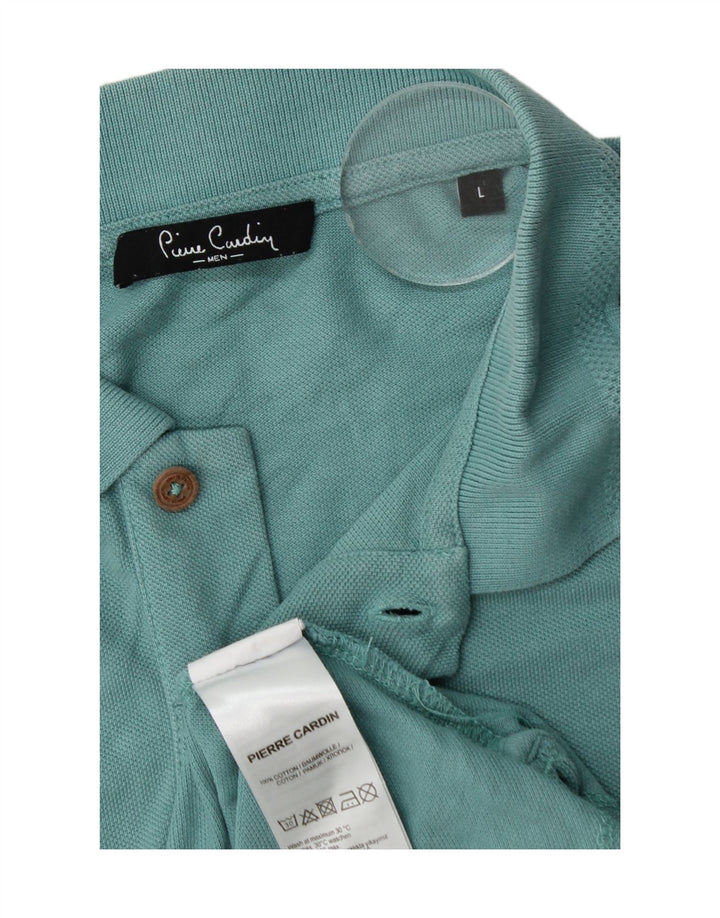 Pierre Cardin Polo Hombre Grande Turquesa Algodón