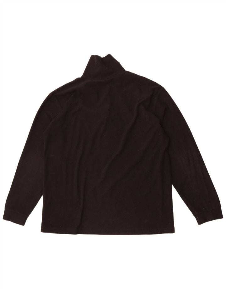 Invicta Jersey polar con cuello y cremallera para hombre XL Poliéster negro