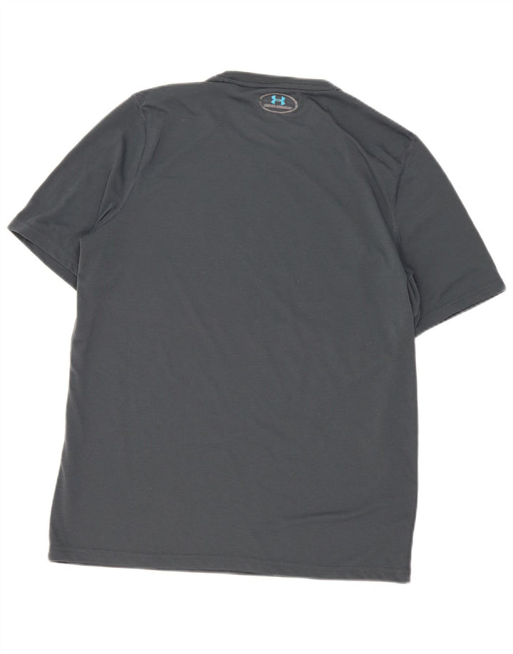 Under Armour Hombre Heat Gear Graphic Camiseta Top Gris Medio