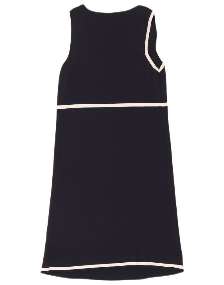 Luisa Spagnoli Vestido recto sin mangas para mujer UK 42 Azul marino mediano