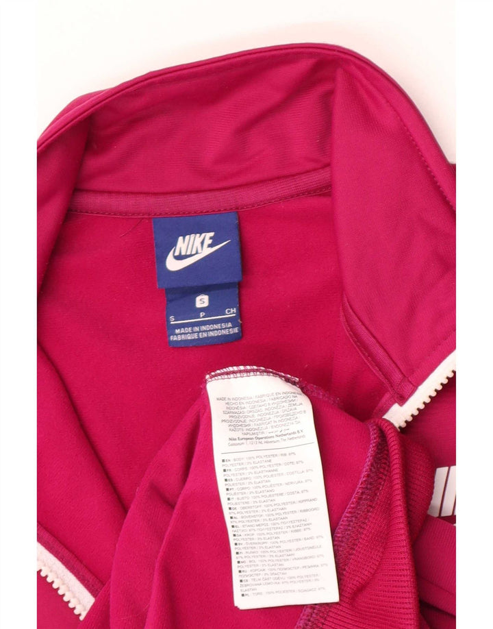 Nike - Chaqueta de chándal para mujer, talla 10, poliéster rosa pequeño