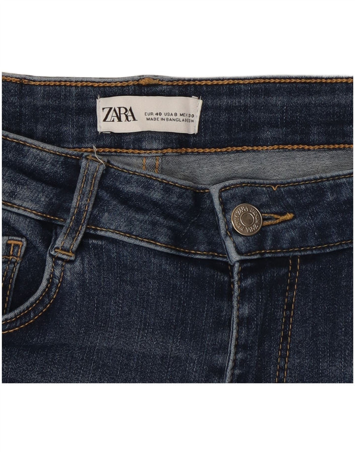 Zara Vaqueros Pitillo Mujer EU 40 Mediano W30 L27 Azul