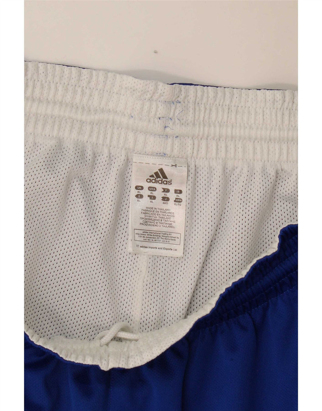 Adidas Pantalones cortos deportivos para hombre XL Azul Poliéster