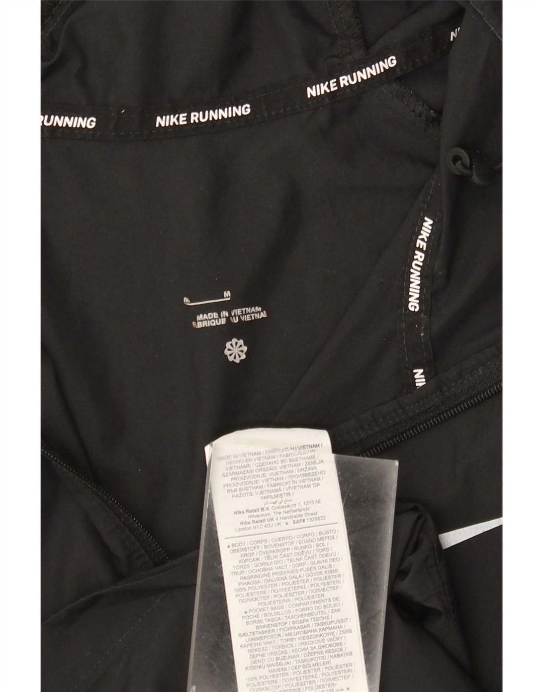 Nike - Chaqueta de chándal con capucha para mujer, talla M, color negro