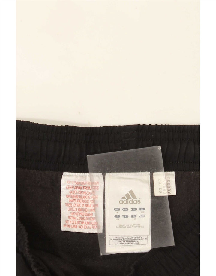 Adidas Mens Capri Chándal Pantalones Pequeños Poliéster Negro