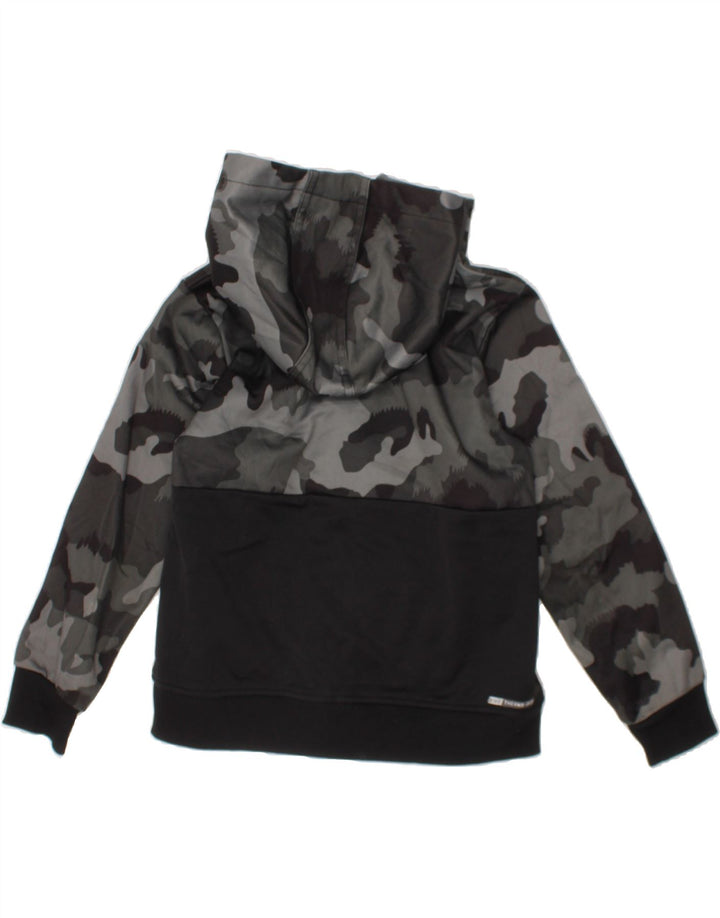 HURLEY Boys Zip Hoodie Sweater 4-5 Years Black Camouflage Polyester Vintage Hurley and Second-Hand Hurley from Messina Hembry 