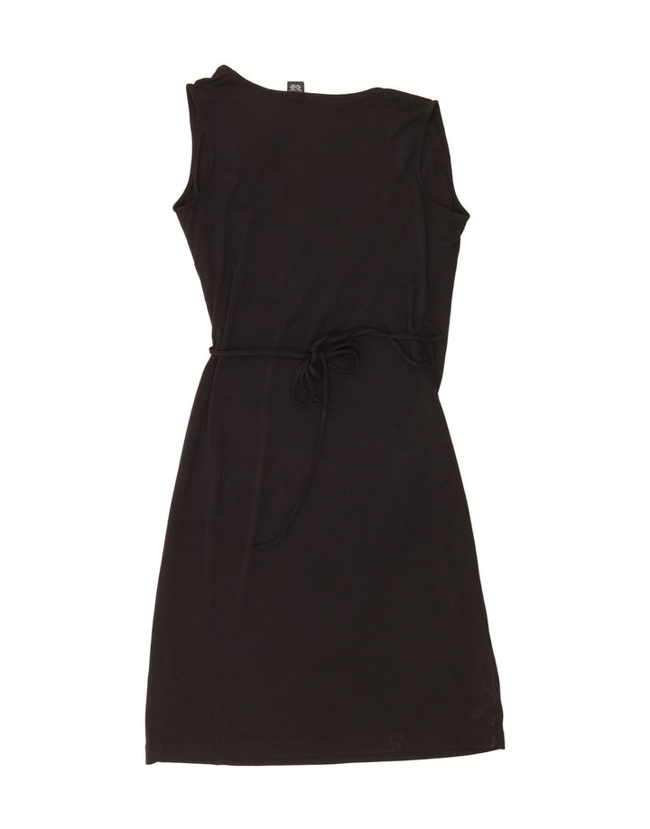 MOSSIMO Womens Sleeveless Sheath Dress UK 10 Small Black Polyester Vintage Mossimo and Second-Hand Mossimo from Messina Hembry 