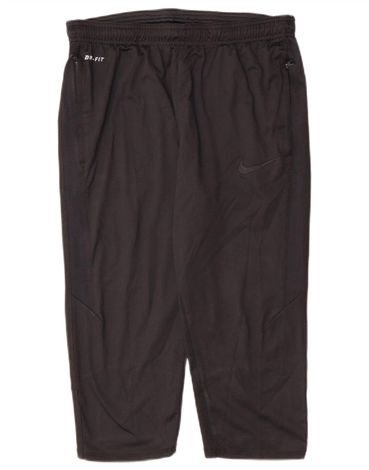 Nike Bermudas Dri Fit para hombre, pantalones cortos deportivos, poliéster negro mediano