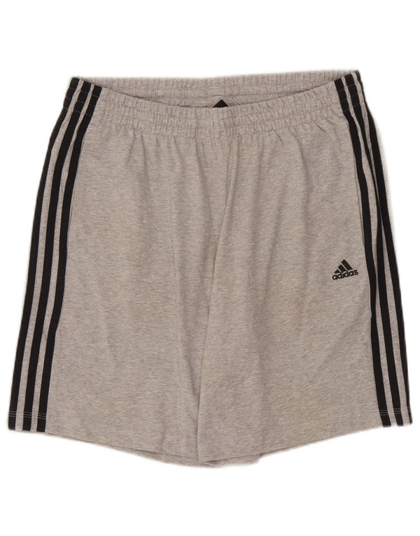Adidas Mens Climalite Sport Shorts Gris Medio Algodón Moteado