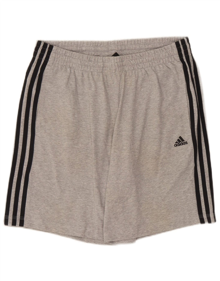 Adidas Mens Climalite Sport Shorts Gris Medio Algodón Moteado