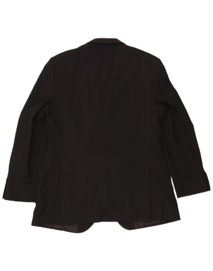 Marks & Spencer Chaqueta tipo blazer con 2 botones para hombre UK 44 XL Poliéster negro