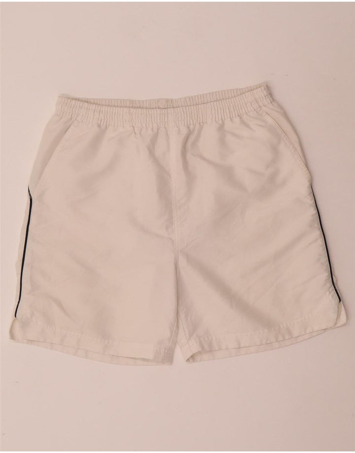 FILA Shorts deportivos para hombre Small White Poliéster