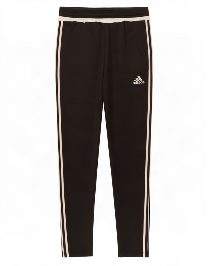Adidas Hombre Climalite Pantalones De Chándal Mediano Negro Colorblock Poliéster